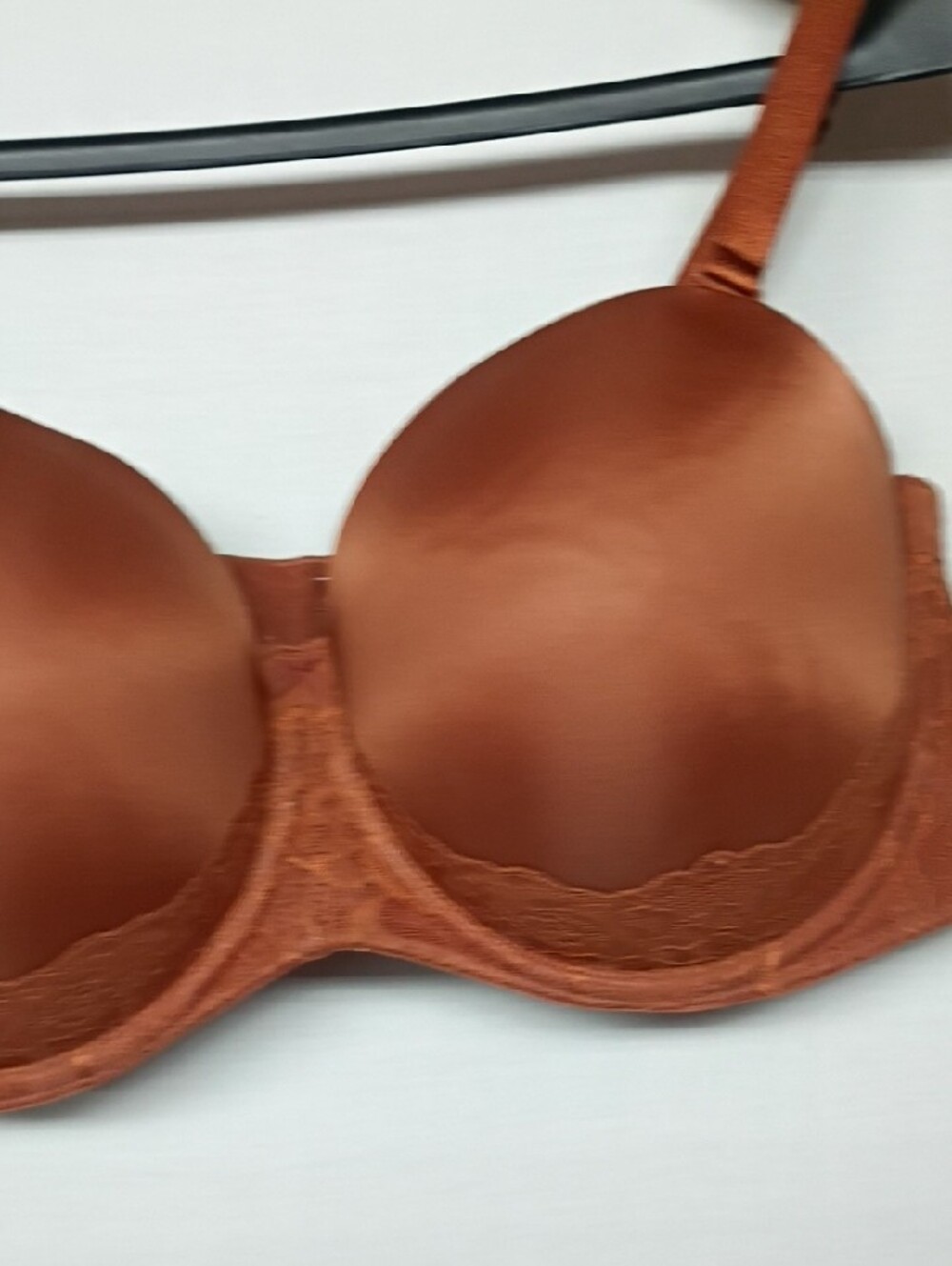 torrid Lace-Trim Strapless pushup Bra Toffee Color - Picture 4 of 8